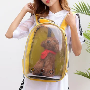 Дорожная сумка для переноски с окном астронавта, Дышащая Космическая капсула, Прозрачная сумка для переноски домашних животных, рюкзак для собак и Кошек, рюкзак для кошек