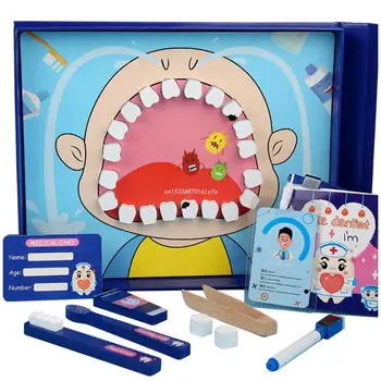 1 Комплект детских игрушек-стоматологов, ролевые игры для раннего обучения, подарок на День рождения, прямая поставка