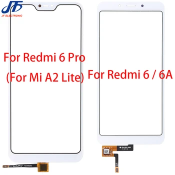 10 шт. для Xiaomi Redmi 6 Pro (для Mi A2 Lite) 6A сенсорный экран дигитайзер передняя стеклянная панель Запасные части для датчиков