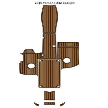 2016 Yamaha 242 Коврик для кокпита Лодка EVA Пена Палуба из искусственного Тика Коврик для пола Напольная основа Самоклеящийся Стиль SeaDek Gaterstep