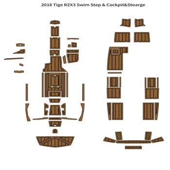 2018 Tige RZX3 Подножка для плавания, подставка для кокпита, коврик для пола на палубе из пеноматериала EVA, тикового дерева