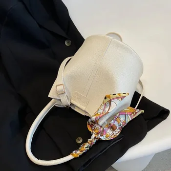 2023 Брендовая Дизайнерская женская сумка премиум-класса, популярная в Сети, Красный шелковый шарф, сумка через плечо, модная Переносная корзина для овощей на плечо