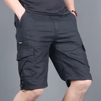 2023 Летние мужские военные шорты-карго, армейские камуфляжные тактические шорты для бега трусцой, модные мужские свободные рабочие повседневные короткие брюки
