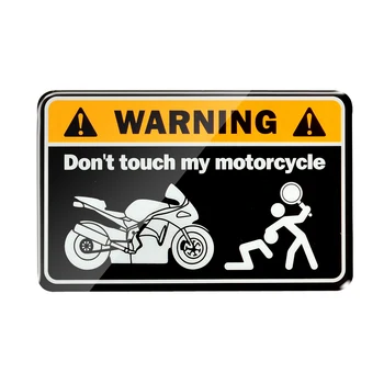 3D Предупреждение Не Трогай Мой Ниндзя Мотоциклетные Наклейки Наклейки на Бак Чехол для Honda Yamaha Suzuki Ducati BMW Kawasaki Mv Agusta