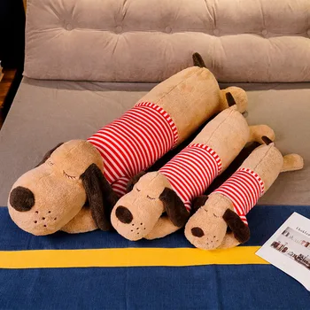 70/90/130 см Гигантская плюшевая игрушка Большая Спящая собака, плюшевый щенок, Кавайная собака, мягкая игрушка в виде животного, мягкая подушка, подарок на день рождения для маленьких девочек