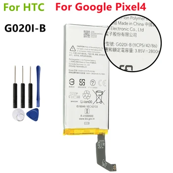 G020I-B Оригинальный Сменный Аккумулятор Для Google Pixel4 Pixel 4 G020I-B Подлинный Аккумулятор 2800 мАч + Бесплатные Инструменты