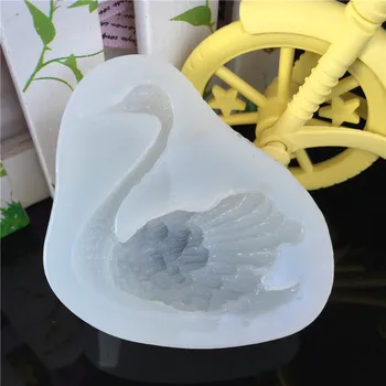 GLADZGT Swan Жидкая силиконовая форма DIY ювелирные изделия из смолы кулон ожерелье Серьги плесень формы из смолы для ювелирных изделий