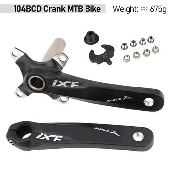 IXF MTB Cranks Bicycle Интегрированный горный велосипед Hollowtech Crankset 104BCD Шатуны 170 мм