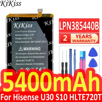 KiKiss Мощный Аккумулятор LPN385440B 5400 мАч для Аккумуляторов Hisense U30 U 30 S10 S 10 HLTE720T