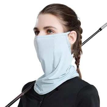 UPF50 + Маска для лица Унисекс, Дышащая маска для защиты от УФ-лучей Ice Silk, мягкая, тонкая, защищающая от ультрафиолета, для летних мероприятий на открытом воздухе
