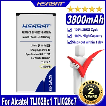 Аккумулятор HSABAT TLI028c1 TLI028c7 3800 мАч для Аккумуляторов Alcatel TLI028c1 TLI028c7