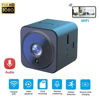 Беспроводная WiFi Камера инфракрасного ночного видения 1080P HD IP-камера Домашняя безопасность Интеллектуальная видеокамера видеонаблюдения Поддержка DV Hid Den TF карты