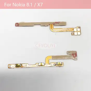 Гибкий кабель кнопки питания и регулировки громкости для Nokia Nokia 8.1/X7 TA-1119, Запасная часть TA-1121