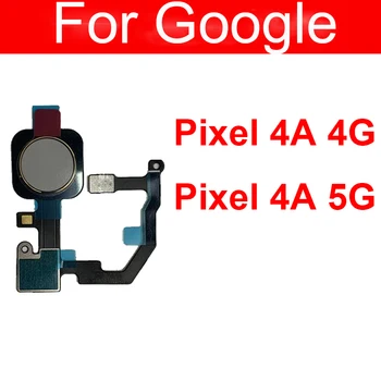 Датчик отпечатков пальцев Кнопка меню Гибкий кабель для Google Pixel 4A 4G 5G Сенсорная боковая кнопка Home Запасные части для гибкого кабеля