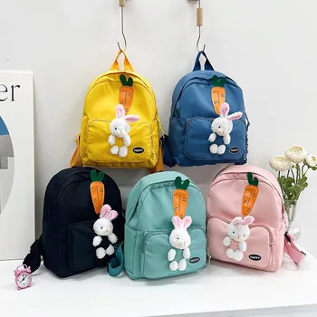 Детский рюкзак с милым кроликом, детская сумка для мальчиков и девочек, рюкзаки с мультяшным кроликом для детского сада, рюкзак для ухода за ребенком, детская сумка