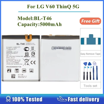 Для LG V60 ThinQ 5G LM-V600 V600N V600EM V600XM V60S BL-T46 Замена запасных частей Мобильного аккумулятора 5000 мАч