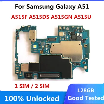 Для Samsung Galaxy A51 Оригинальная Разблокированная Материнская плата A515F/A515DS/A515GN Материнская плата С Чипами Android OS Поддерживает Логическую плату