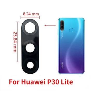 Задняя Стеклянная линза Камеры Заднего вида Для Huawei P30 Lite P30 Pro Y9S Y9 Prime 2019 Двойная одинарная Стеклянная линза Основной Камеры С наклейкой