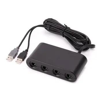 Игровой конвертер 3 в 1 для контроллера GameCube, USB-адаптер для GC для ПК Wiiu