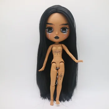 кукла на заказ DIY blyth doll для девочек Черная кожа 20202