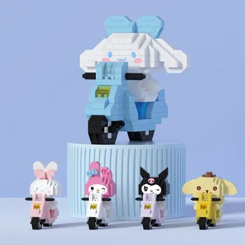 Миниатюрный строительный блок Sanrio, собранный из мелких частиц K10-k14, Детская развивающая игрушка для отдыха, прекрасный подарок для украшения.