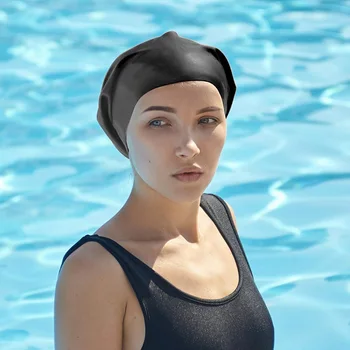Новый большой плавательный колпачок с вьющимися косами, волосы шапочку для купания душ кепка высокая эластичная вкус водонепроницаемый Силиконовый кухня крышка