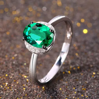 Новый модный стиль, имитирующий натуральный изумруд, турмалин, Красочное кольцо с сокровищами, женское простое кольцо с цирконом в комплекте