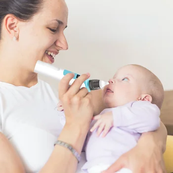 Новый Регулируемый перезаряжаемый очиститель для носа для детей, Силиконовый электрический детский назальный аспиратор, Безопасность для здоровья, Низкий уровень шума
