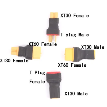 Оригинальный адаптер Amass XT60 к T-образному разъему XT30U с женскими разъемами типа 