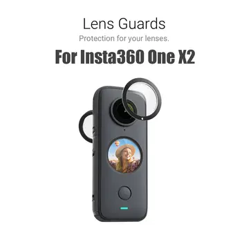 Оригинальный чехол для экшн-камеры, Аксессуары, защита объектива от царапин, Двухобъективная защита объектива для Insta360 ONE X2