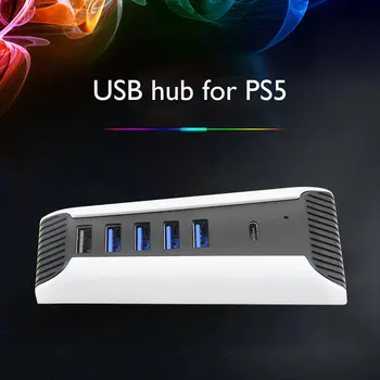 От 1 до 5 Многопортовых USB-концентраторов для консоли PS5 Playstation5 Импорт USB 3.0 Splitter Expander Адаптер для Sony PS5 Digital Edition