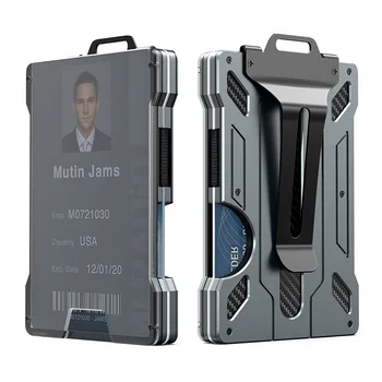 Открытый держатель для карт EDC Практичный Тактический Алюминиевый модный мини-смарт-кошелек Magsafe Magic Wallet