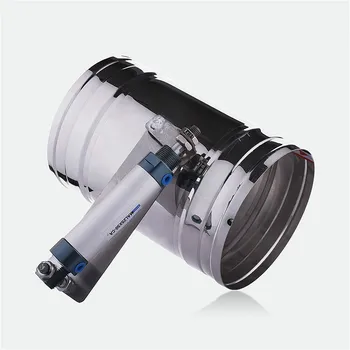 Пневматический воздушный клапан из нержавеющей стали 201, диаметр воздуховодного клапана 100-250 мм, клапан воздушной заслонки для промышленной бытовой системы вентиляции