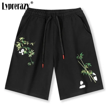 Повседневные шорты с вышивкой Lyprerazy Summer National Tide, мужские свободные прямые спортивные шорты в китайском стиле