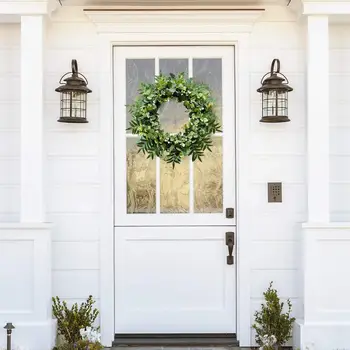 Подвесной венок Долговечный кулон в виде венка, не увядающий весенний Знак приветствия на входной двери, имитация гирлянды для домашнего декора