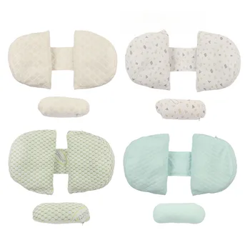 Поясная подушка для кормления, Боковые подушки для сна во время беременности, U-образная мягкая поддержка, эргономичная клиновидная подушка для беременных с цветочным принтом