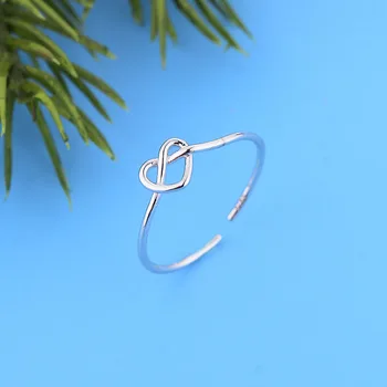 Проба серебра 925 пробы, регулируемые кольца-цепочки на палец Infinity Always Для женщин, свадьбы с помолвкой, Оптовая продажа Joyas 2022
