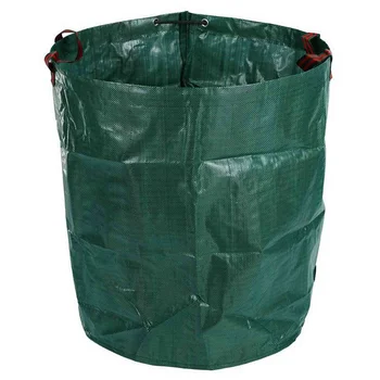 Садовый мешок для мусора объемом 6X270 л Большой Прочный Водонепроницаемый Сверхмощный Многоразовый складной мешок для мусора и травы