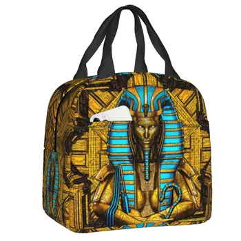 Святая Королева, Египетская Богиня, Королева-мумия, Изолированные сумки для ланча для кемпинга, путешествия, Египет, термохолодильник, коробка для бенто, Женщины, дети