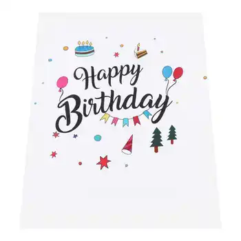 Тканевый фон с Днем Рождения Мягкий фон для фотосъемки с Днем рождения для душа ребенка