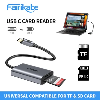 Устройство чтения карт USB C 4,0 с двумя картами, Высокоскоростные Комплекты для Фотостудий, Плата Видеозахвата, Устройство чтения карт SD TF на USB C 3,1